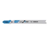 Bosch 5x T 118 A Basic for Metal Jigsaw Blade (for Steel sheets, Steel sheets, Length 92 mm, Professional Accessory Jigsaw)
