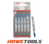 BOSCH T118GFS (pkt of 5) Blade for metal 83mm