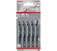 Bosch T144DP Jigsaw Blade Precision High Speed For Cutting Wood HCS Pack of 5