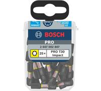 Bosch T30 Torx Impact Screwdriver Bits Pack Of 25 Boxed 2607002807