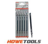 Bosch Professional 2608633A34 Jigsaw Blades, Speed for Wood, Black, 22cm x 8cm x 0.3cm