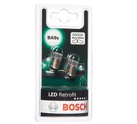 Bosch -T4W (- 233) LED Retrofit Car Light Bulbs - 12 V 1 W BA9s - 2 Bulbs