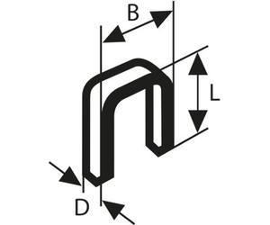 Bosch Tacker/pins/nails Narrow Crown Staple Type 55 2609255830