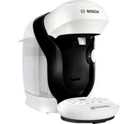 Bosch Tassimo Happy Friendly Multi-Drink Coffee Maker, Up to 70 Drinks, OneTouch, Single Brew, Compact Design, Intellibrew, White, TAS114E