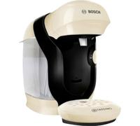 Bosch - Tassimo Happy Friendly Multi-Drink Coffee Maker, Up to 70 Drinks, OneTouch, Single Brew, Compact Design, Intellibrew, Cream, TAS117E
