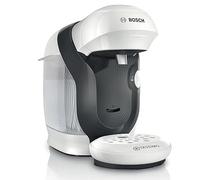 BOSCH Tassimo Happy Friendly Multi-Drink Coffee Maker, Up to 70 Drinks, OneTouch, Single Brew, Compact Design, Intellibrew, White, TAS114E