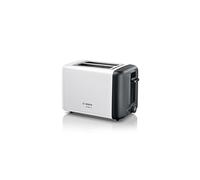 Bosch TAT3P421GB DesignLine Toaster, Stainless Steel, 970 W, White