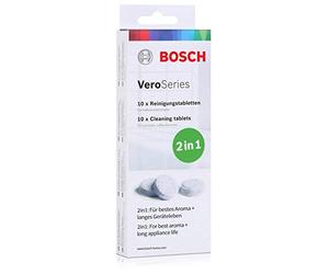 Bosch TCZ8001 Cleaning Tablets 10 Pack for All Coffee Machines in The Vero Series, Including Fully Automatic