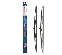 Bosch Twin 543 - Front Windscreen Wipers - Set of 2 Replacement Blades - Comes with Pre-assembled Quick-Clip Adapter - 2 Blades, 600mm/530mm