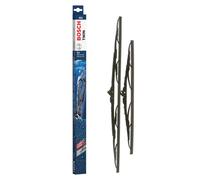 Bosch Twin 612 - Front Windscreen Wipers - Set of 2 Replacement Blades - Comes with Pre-assembled Quick-Clip Adapter - 2 Blades, 600mm/400mm