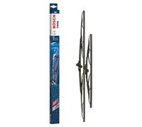 Bosch Twin 653 - Front Windscreen Wipers - Set of 2 Replacement Blades - Comes with Pre-assembled Quick-Clip Adapter - 2 Blades, 650mm/400mm, hinten