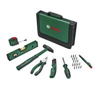 Bosch Universal 25 Piece Hand Tool Set (Versatile Tool Set for General Home Works, Folding Knife, Combination Pliers, Tape Measure, Spirit Level and More) - Amazon Edition