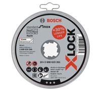 Bosch 10x PRO Inox/Metal Bonded Thin Cut Disc Long Life, X-Lock | for Stainless steel, Stainless steel, Ø 115 mm, Professional Accessory Small Angle Grinder