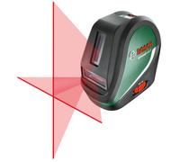 Bosch Cross line Laser UniversalLevel 3 (3 Laser Lines incl. Vertical line at 90° Angle for an Additional Laser Cross on the Ceiling and Bottom Plumb Point for Precise alignments)