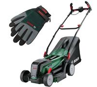 Bosch Universal Rotak 2 X 18V-37-550 18V Cordless Rotak Lawn Mower & Gloves - Bosch Power For All