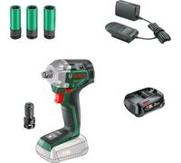 Bosch UNIVERSALIMPACTDRIVE 18V-350 P4A 18v Cordless Impact Wrench 1 x 2ah Li-ion Charger No Case with Accessories