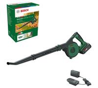 Bosch Cordless Leaf Blower UniversalLeafBlower 18V-130 (for Fast and Easy Outdoor Clearing; 18 Volt System; 1x 2.5Ah Battery and Charger)