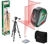 BOSCH UniversalLevel 3 Cross Line Laser Level Set, Black,Green