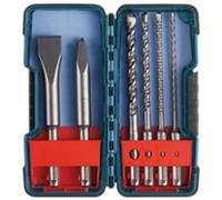 BOSCH (Universally Compatible Accessory) HCST006 6-Piece SDS-Plus Shank Chisel and Carbide Masonry Trade Set