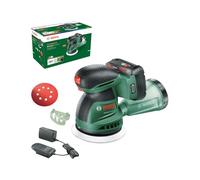 Bosch UniversalOrbit 18V-20 Battery Eccentric Sander Set (Sanding on Wood, Varnished and Painted Surfaces from Medium to Large, Diameter: 125 mm, Battery and Charger 2.0 Ah)