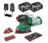 Bosch Universalsander 18V 18V-10 Cordless Multi Palm Sander 2 X 2.0Ah Batteries