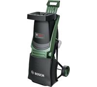 Bosch UniversalShredder battery shredder 2x18V-25 (reversible blades, branches up to 25 mm thick, brushless motor, OptiCut speed control, incl. 2 x 18V 4.0Ah battery, 28 litre collection bag, charger)