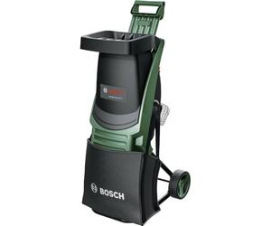 Bosch UniversalShredder battery shredder 2x18V-25 (reversible blades, branches up to 25 mm thick, brushless motor, OptiCut speed control, incl. 2 x 18V 4.0Ah battery, 28 litre collection bag, charger)