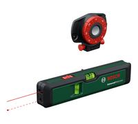 Bosch Laser Spirit Level UniversalWallLevel (3-in-1 Tool: Spirit Level, Laser line for Easy Alignment on Walls up to 5 m, Laser Point for Height Transfer up to 20 m, in Cardboard Box)