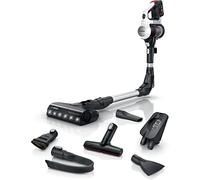 Bosch Unlimited 7 BSS711W Cordless Handheld Vacuum Cleaner, Bagless, Replacement Battery, Kink Tube, Hygiene Filter, XXL Upholstery Nozzle, LED Lighting, Turbo Level, White