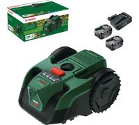 Bosch VISIMOW 18V-100 P4A 18v Cordless Camera Robotic Lawnmower 155mm 2 x 4ah Li-ion Battery Charger