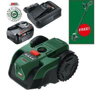 Bosch Visimow Robotic Lawnmower Visimow18V-100 Lawn Mower 1 X 4.0Ah Battery + Free Bosch 18V Easygrasscut 18V-26