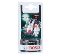 Bosch -W16W (- 955) LED Retrofit Car Light Bulbs - 12 V 1,8 W W2,1x9,5d - 2 Bulbs