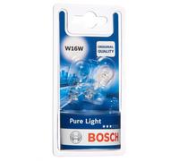 Bosch W16W (955) Pure Light Halogen Headlight Bulbs, 12 V 16 W,