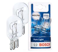 Bosch W21/5W (580) Pure Light Car Light Bulbs - 12 V 21/5 W W3x16q - 2 Bulbs