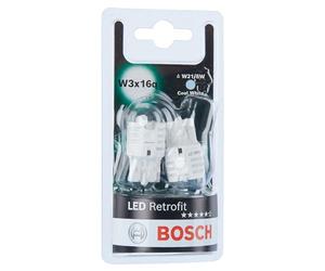 Bosch -W21/5W (- 580) LED Retrofit Car Light Bulbs - 12 V 2,5 W W3x16q - 2 Bulbs