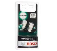 Bosch -W5W (- 501) LED Retrofit Car Light Bulbs - 12 V 1 W W2,1x9,5d - 2 Bulbs