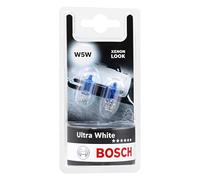 Bosch W5W 12V Ultra White Performance Upgrade Car Side Light Bulbs Twin Pack