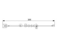 Bosch Wear Sensor Front Brake Pad AP384 - 1987473013