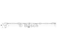 Bosch Wheel Speed Sensor Front With Cable 0265006389