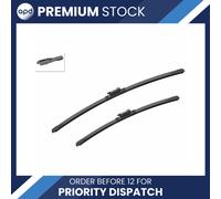 Genuine Bosch Aerotwin Flat Blade Set 600/475 fits Audi Q2 35 TFSi - 1.5 - 18- A