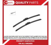 Bosch Aerotwin AR 142 S - Front Windscreen Wipers - Set of 2 Replacement Blades - Comes with Pre-assembled Adapter - 2 Blades, 450mm/475mm