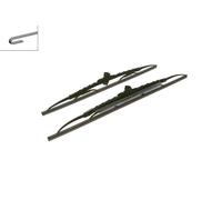 BOSCH Wiper Blade 3397001728 For Alfa Romeo 145 1994+ 1.4 76kW, Black