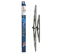 Bosch Wiper Blade Twin 605, Length: 600mm/340mm - Set of Front Wiper Blades, black