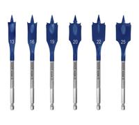 Bosch Wood Fraise Set 6 pieces 13-25mm Hex Shank Quick Drill 2608900333