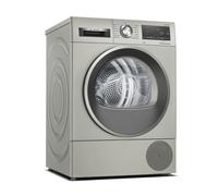 Bosch WQG245S9GB Serie 6 Heat Pump Tumble Dryer 9kg Silver Inox