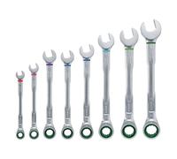 Bosch Wrenches/Ratchet Combination Wrench Set 8-Piece (Top Performance and Ultimate Convenience with Spanner Combination Set; High-Quality and Rust-Resistant; Colour-Coded Size Indication)