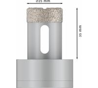 Bosch X Lock PRO Ceramic Diamond Dry Core Cutter, 25 x 35 mm - 2608599031