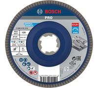 Bosch X Lock Zirconium Abrasive Straight Flap Disc 125mm 120g Pack of 1