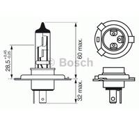 Bosch Xenon Blue 472 H4 12V 60/55W P43T 1987302045