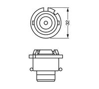 Bosch Xenon Hid 35W D2R P32D-3 Part No - 1987302903